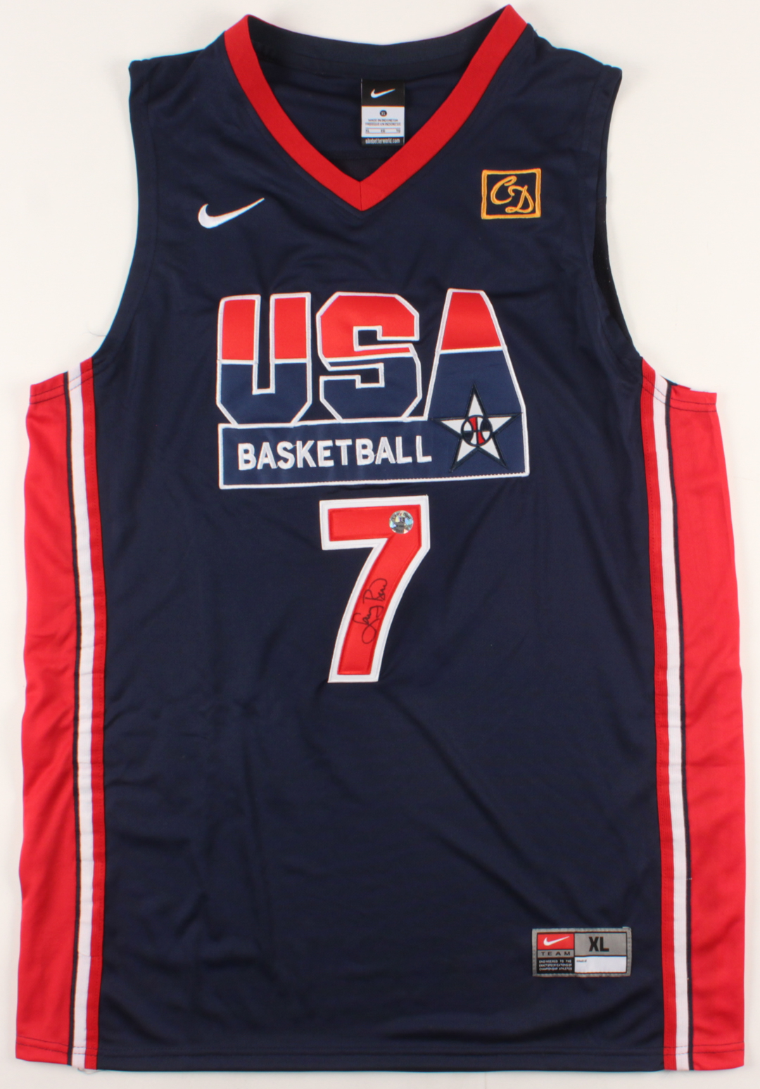 Larry Bird Signed Team USA Jersey (Bird Hologram) at PristineAuction.com Larry Bird Signed Team USA Jersey (Bird Hologram) at PristineAuction.com