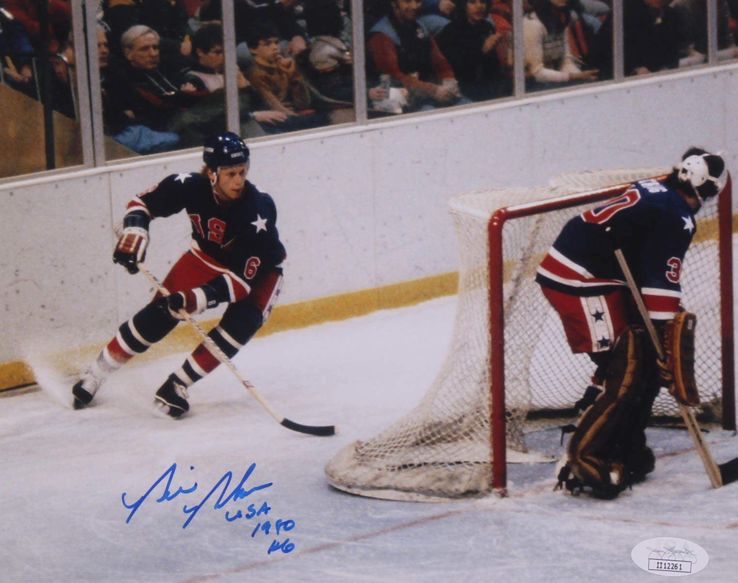 Bill Baker Signed Team USA 8x10 Photo Inscribed "USA 1980" (JSA COA) at PristineAuction.com Bill Baker Signed Team USA 8x10 Photo Inscribed "USA 1980" (JSA COA) at PristineAuction.com