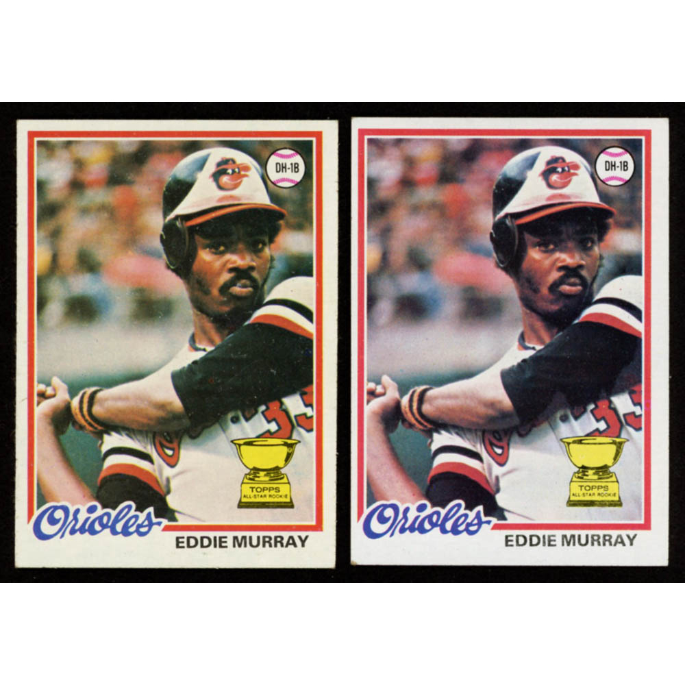 Lot of (2) Eddie Murray 1978 Topps #36 RC Baseball Cards | Pristine Auction