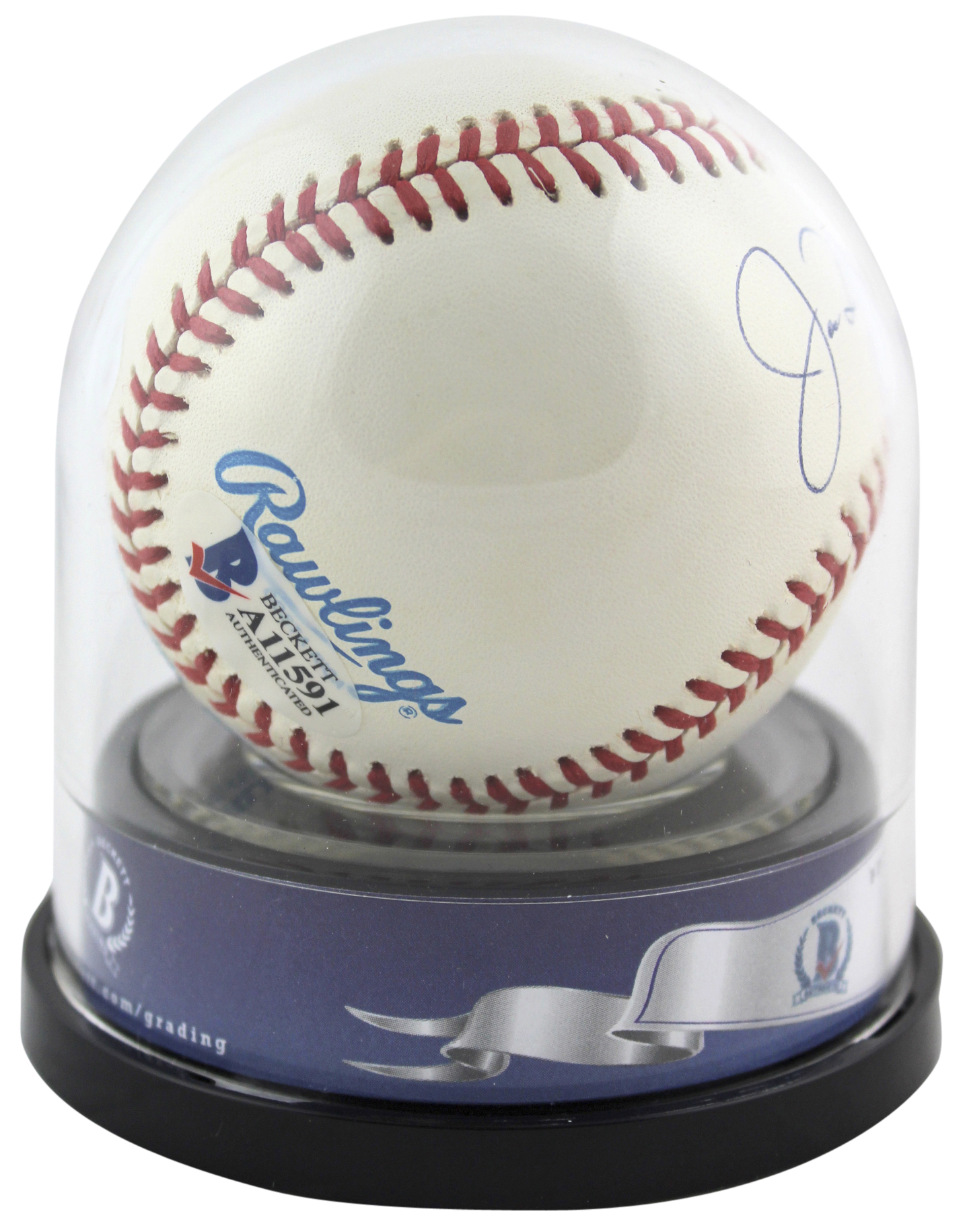 Joe DiMaggio Signed OAL Baseball with Display Case (Beckett LOA & JSA COA) at PristineAuction.com Joe DiMaggio Signed OAL Baseball with Display Case (Beckett LOA & JSA COA) at PristineAuction.com