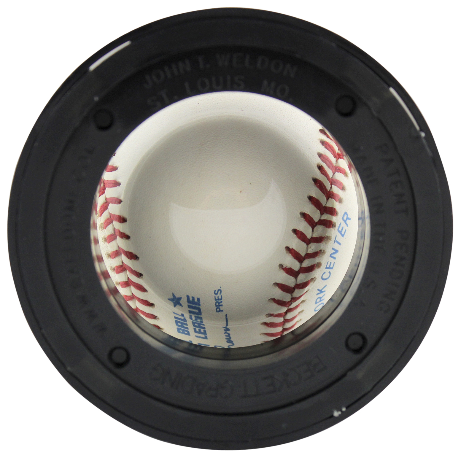 Joe DiMaggio Signed OAL Baseball with Display Case (Beckett LOA & JSA COA) at PristineAuction.com Joe DiMaggio Signed OAL Baseball with Display Case (Beckett LOA & JSA COA) at PristineAuction.com