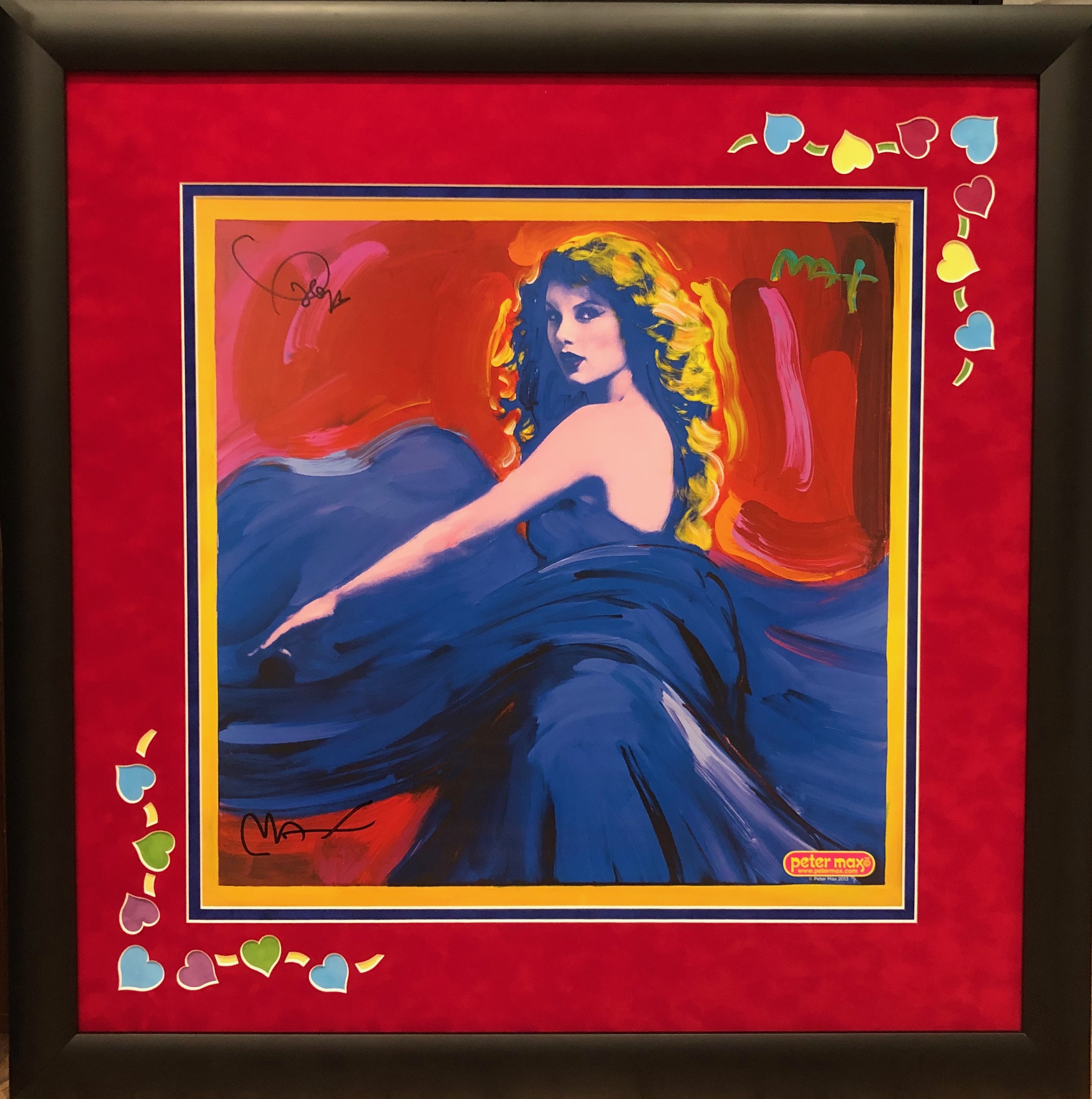 Taylor Swift & Peter Max Signed "Speak Now" 32x32 Custom Framed Poster (JSA LOA) at PristineAuction.com Taylor Swift & Peter Max Signed "Speak Now" 32x32 Custom Framed Poster (JSA LOA) at PristineAuction.com