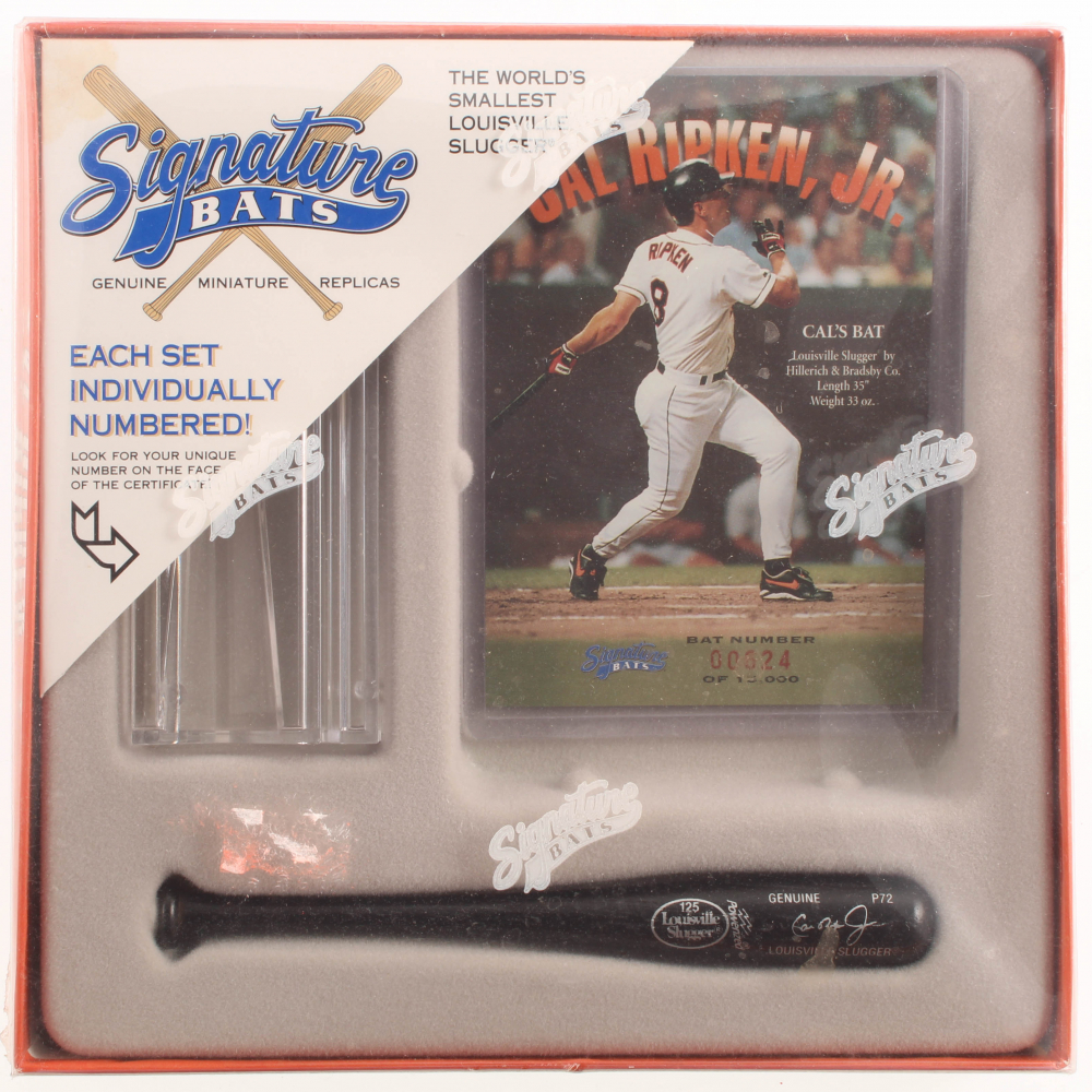 Batte De Baseball Noire Dédicacée Par Cal Ripken Jr Baltimore Orioles Louisville Slugger