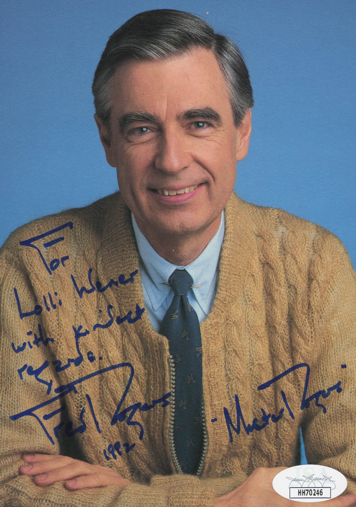 Fred Rogers Signed 5x7 Photo Inscribed "With Kindest Regards", "Mister ...