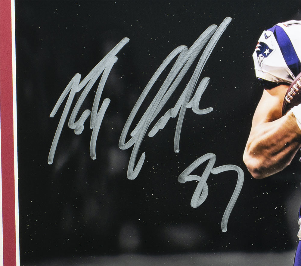 Rob Gronkowski Signed Patriots 22x27 Custom Framed Photo Display (JSA COA) at PristineAuction.com Rob Gronkowski Signed Patriots 22x27 Custom Framed Photo Display (JSA COA) at PristineAuction.com