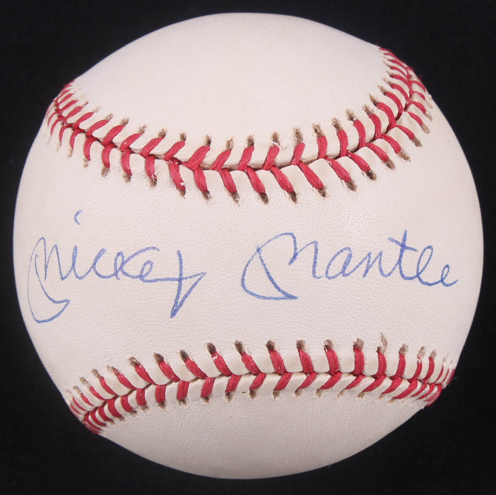 Mickey Mantle Signed OAL Baseball (PSA LOA) at PristineAuction.com Mickey Mantle Signed OAL Baseball (PSA LOA) at PristineAuction.com