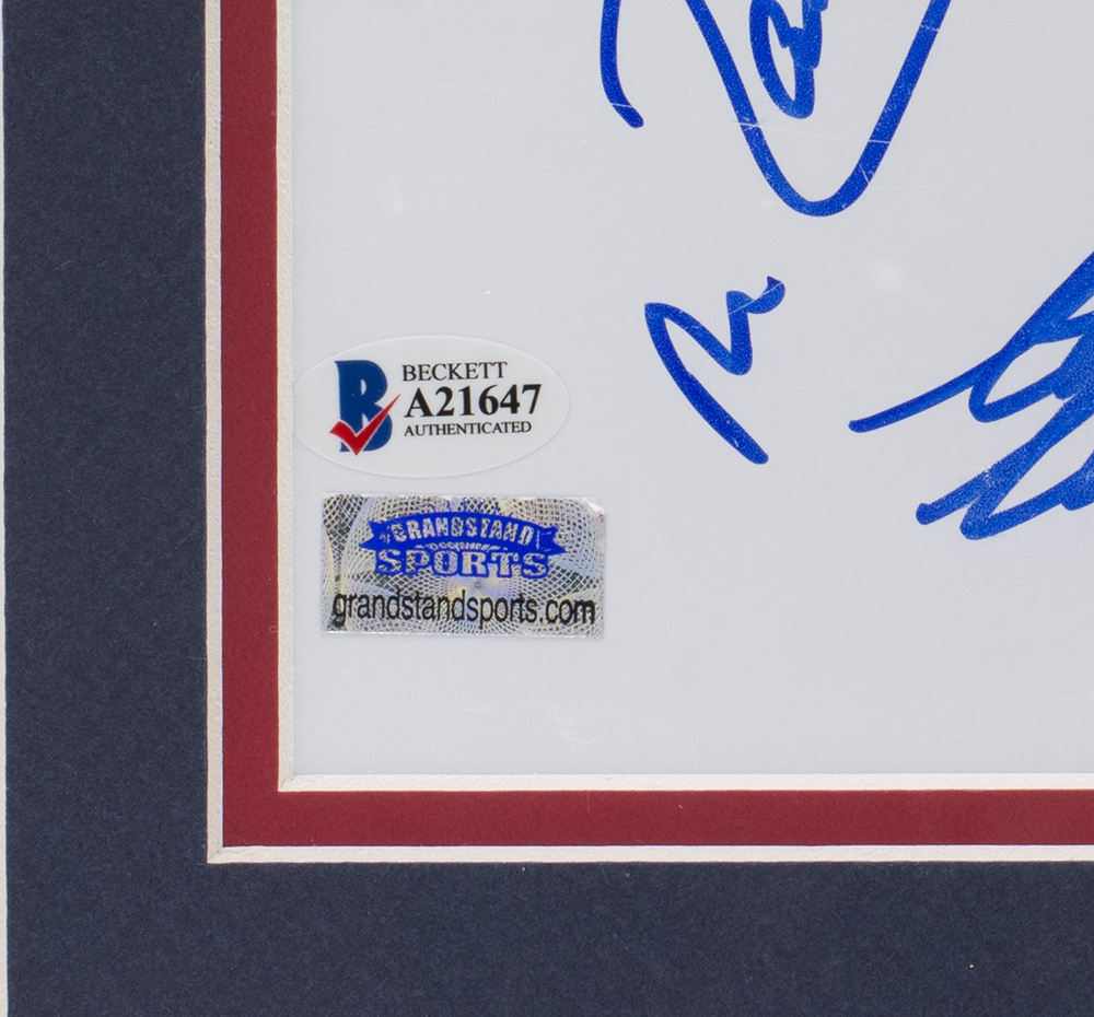 1980 Team USA 22x27 Custom Framed Photo Display Signed by (13) With Victor Hedman, Yanni Gourde, Andrei Vasilevskiy, Mikhail Sergachev (Beckett LOA) at PristineAuction.com 1980 Team USA 22x27 Custom Framed Photo Display Signed by (13) With Victor Hedman, Yanni Gourde, Andrei Vasilevskiy, Mikhail Sergachev (Beckett LOA) at PristineAuction.com