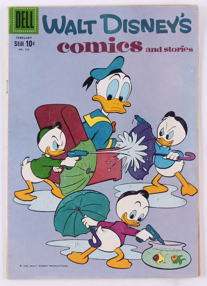 Vintage 1960 Donald Duck "Walt Disney's Comics & Stories" Issue #233 Dell Comic Book at PristineAuction.com Vintage 1960 Donald Duck "Walt Disney's Comics & Stories" Issue #233 Dell Comic Book at PristineAuction.com