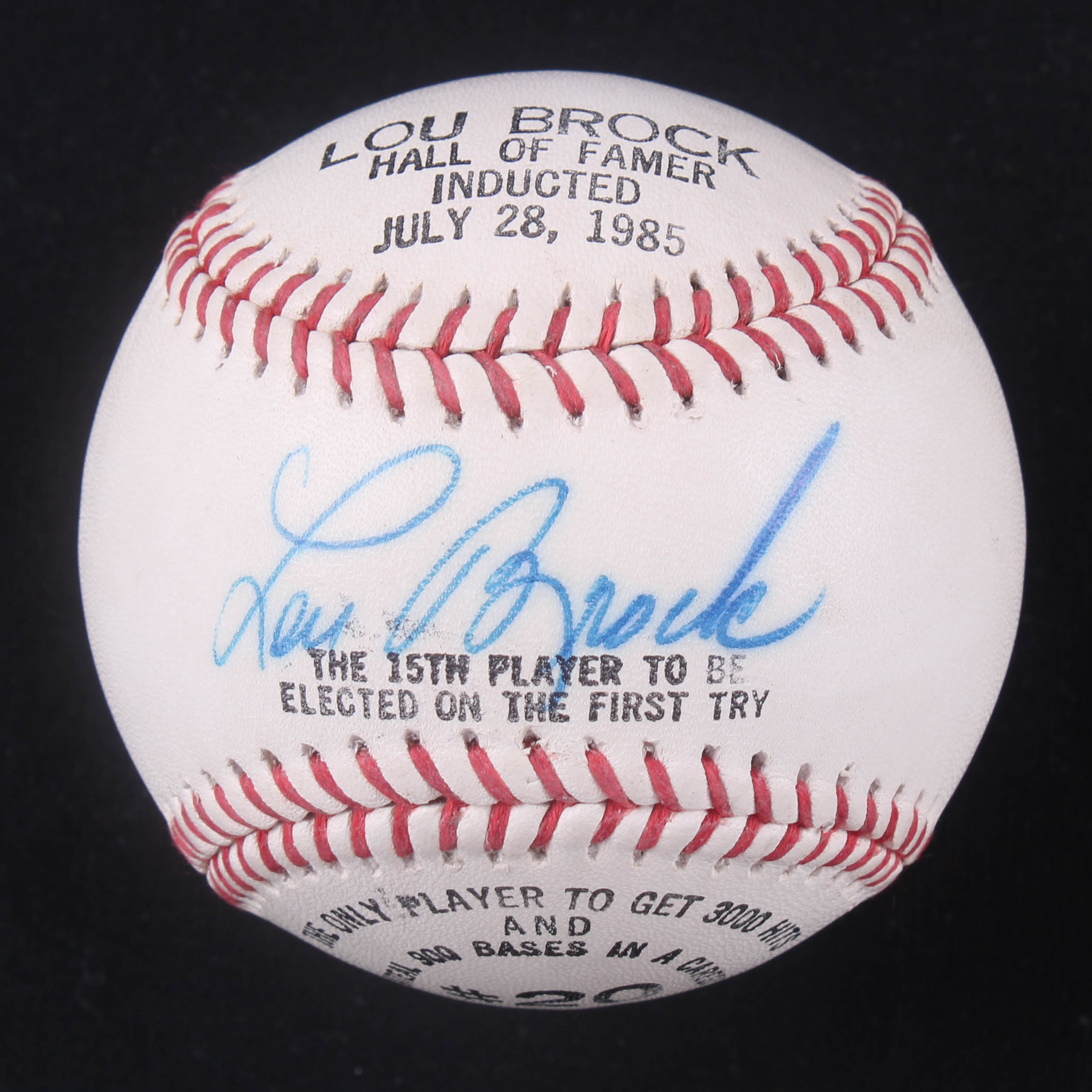 Lou Brock Signed Hall of Fame Baseball (JSA COA) at PristineAuction.com Lou Brock Signed Hall of Fame Baseball (JSA COA) at PristineAuction.com