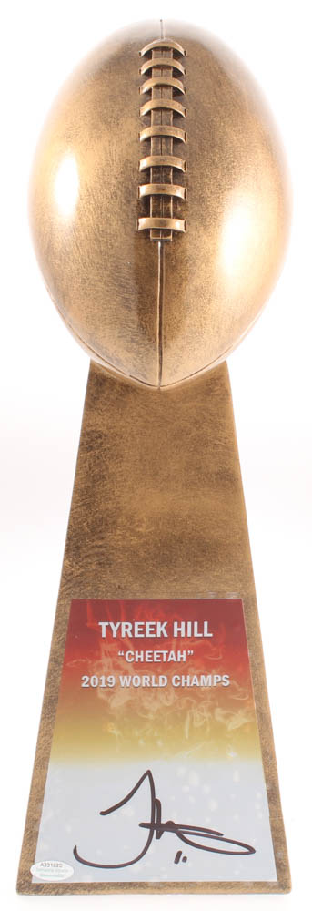 Tyreek Hill Signed Chiefs 15” Lombardi Football Championship Trophy (Schwartz COA) at PristineAuction.com Tyreek Hill Signed Chiefs 15” Lombardi Football Championship Trophy (Schwartz COA) at PristineAuction.com
