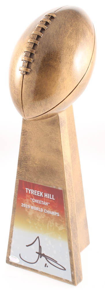 Tyreek Hill Signed Chiefs 15” Lombardi Football Championship Trophy (Schwartz COA) at PristineAuction.com Tyreek Hill Signed Chiefs 15” Lombardi Football Championship Trophy (Schwartz COA) at PristineAuction.com