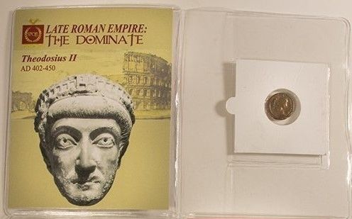 Theodosius II Roman Bronze Coin AD 402-450 at PristineAuction.com Theodosius II Roman Bronze Coin AD 402-450 at PristineAuction.com