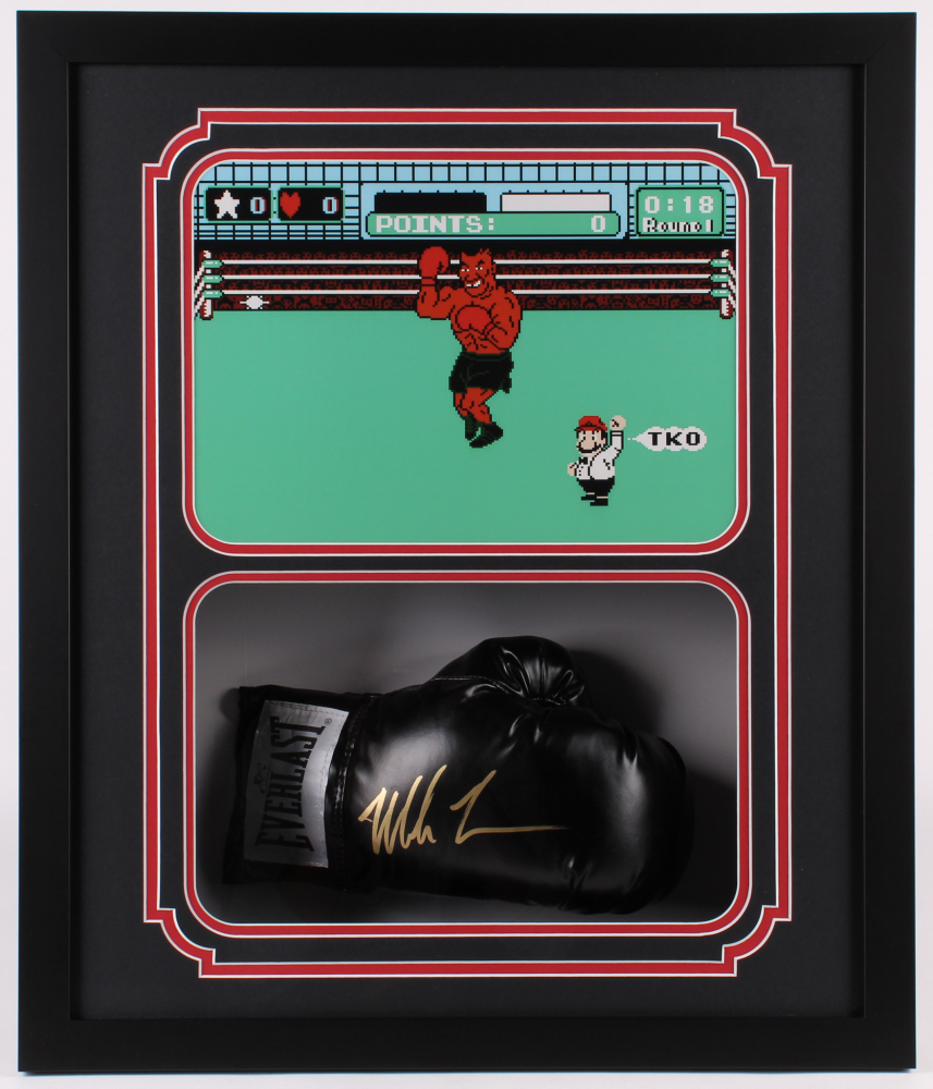 thumbnail image 2 of Mike Tyson Signed Glove – Authentic Hologram – Boxing Memorabilia – Red Shadow Box Display 2 of 5