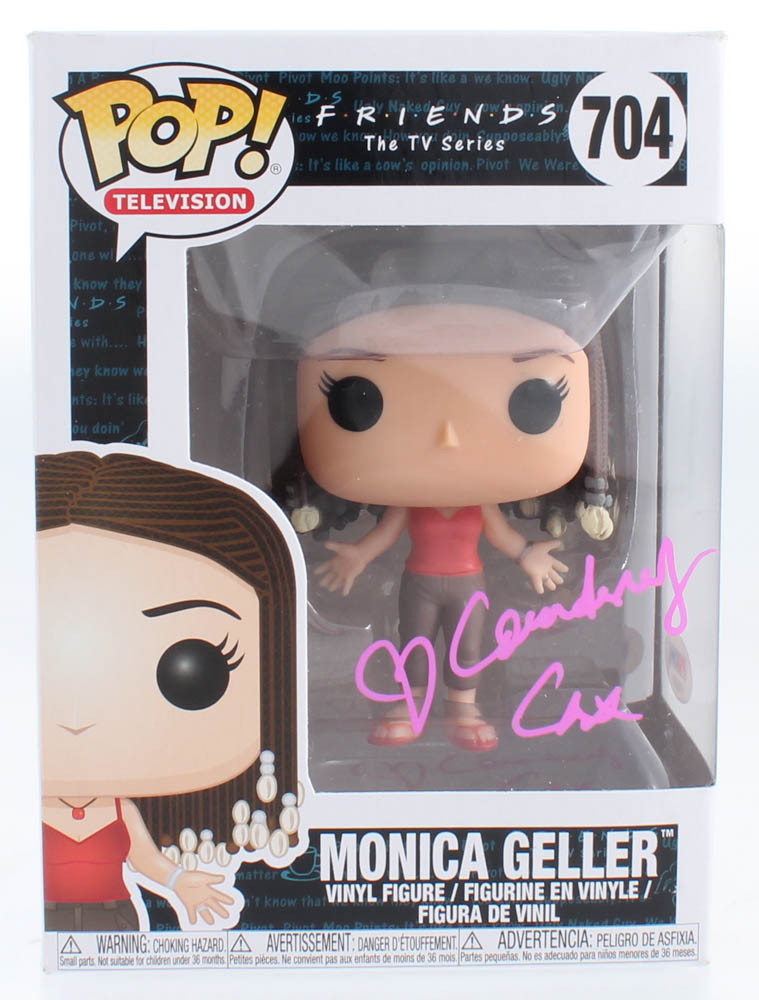 Courtney Cox Signed "Friends" #704 Monica Geller Funko Pop! Vinyl Figure with Sketch (PSA Hologram) at PristineAuction.com Courtney Cox Signed "Friends" #704 Monica Geller Funko Pop! Vinyl Figure with Sketch (PSA Hologram) at PristineAuction.com