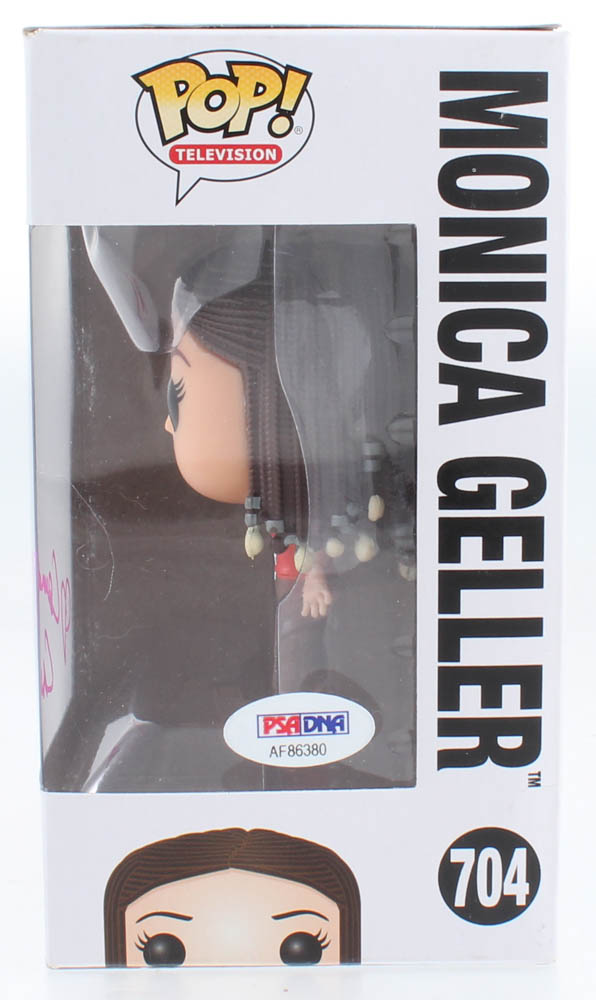 Courtney Cox Signed "Friends" #704 Monica Geller Funko Pop! Vinyl Figure with Sketch (PSA Hologram) at PristineAuction.com Courtney Cox Signed "Friends" #704 Monica Geller Funko Pop! Vinyl Figure with Sketch (PSA Hologram) at PristineAuction.com