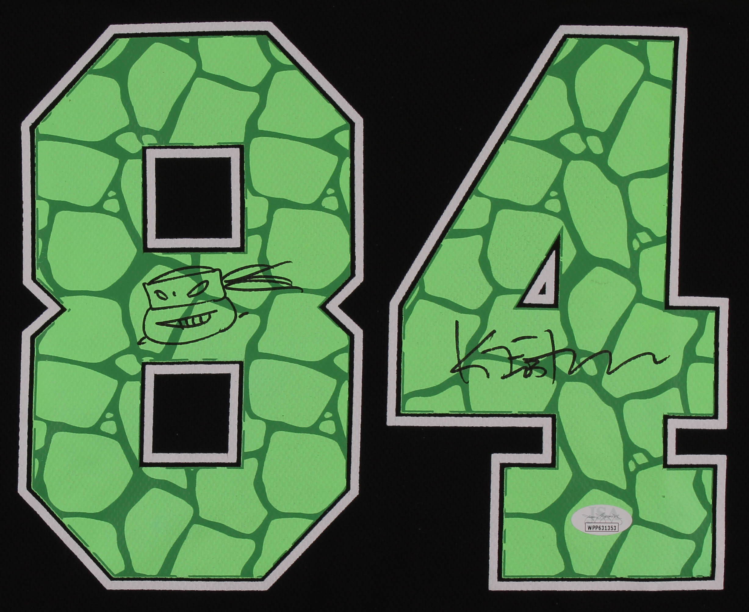 Kevin Eastman Signed "Teenage Mutant Ninja Turtles" Jersey with Hand-Drawn Sketch (JSA COA) at PristineAuction.com Kevin Eastman Signed "Teenage Mutant Ninja Turtles" Jersey with Hand-Drawn Sketch (JSA COA) at PristineAuction.com