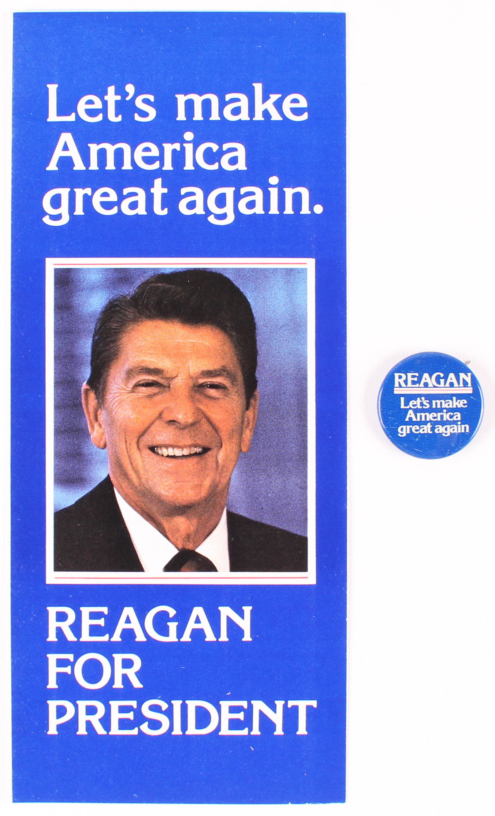 ©︎ 1980 VINTAGE REAGAN FOR PRESIDENT NOW！ Lets Make America Great Again