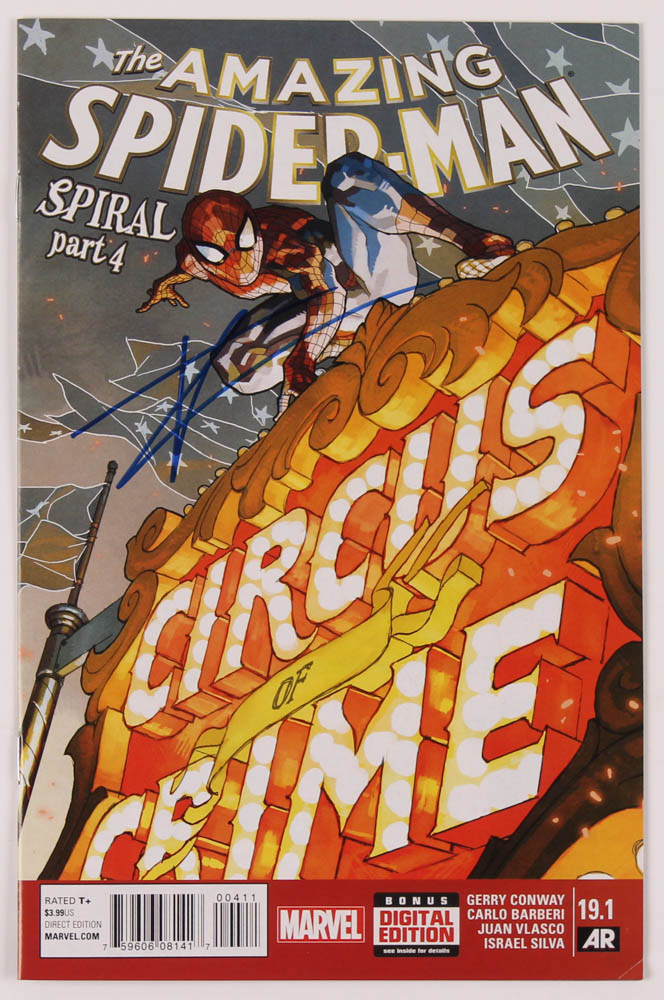 Tom Holland Signed 2015 "The Amazing Spider-Man: Spiral Part 4" Issue #19.1 Digital Edition Marvel Comic Book (JSA COA) at PristineAuction.com Tom Holland Signed 2015 "The Amazing Spider-Man: Spiral Part 4" Issue #19.1 Digital Edition Marvel Comic Book (JSA COA) at PristineAuction.com