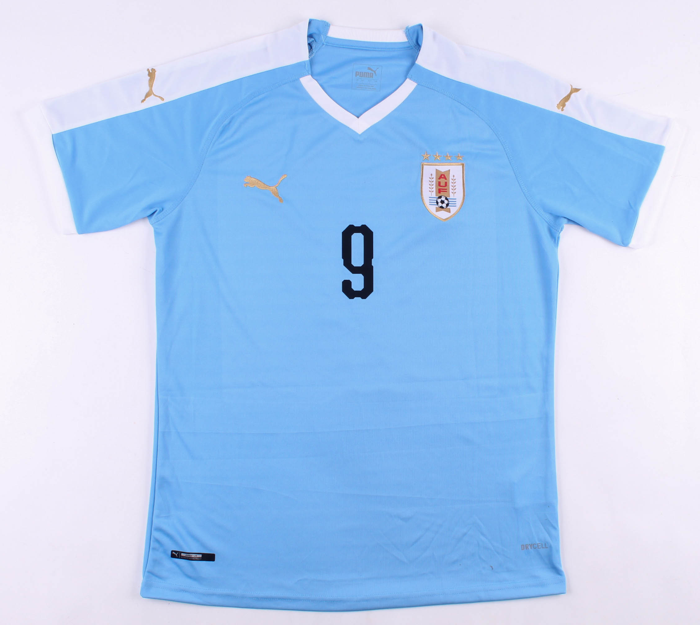 Luis Suarez Signed Uruguay Jersey (Beckett COA) at PristineAuction.com Luis Suarez Signed Uruguay Jersey (Beckett COA) at PristineAuction.com