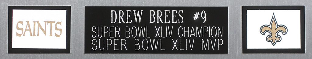 Drew Brees Signed 35x43 Custom Framed Jersey Display (Beckett COA & Brees Hologram) at PristineAuction.com Drew Brees Signed 35x43 Custom Framed Jersey Display (Beckett COA & Brees Hologram) at PristineAuction.com