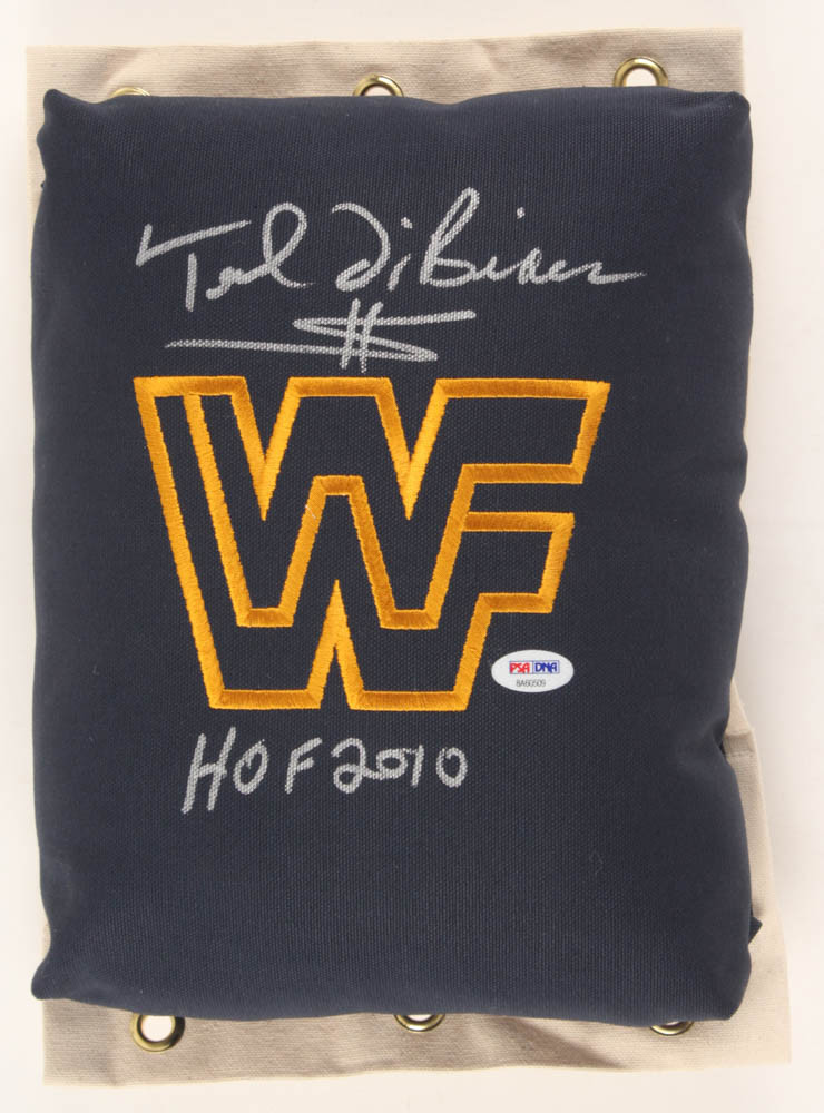 Ted DiBiase Signed WWF Turnbuckle Inscribed "HOF 2010" (PSA) at PristineAuction.com Ted DiBiase Signed WWF Turnbuckle Inscribed "HOF 2010" (PSA) at PristineAuction.com