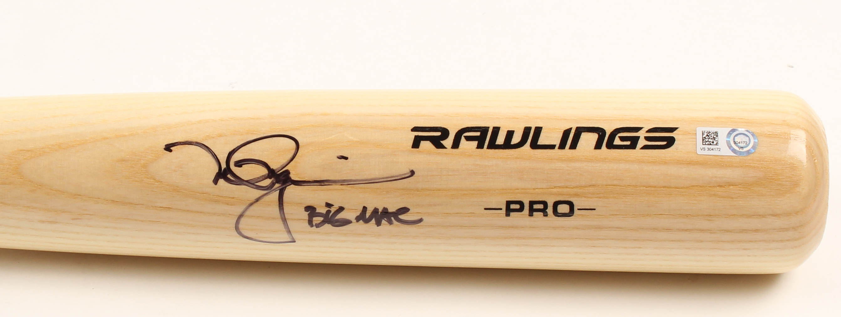 Mark McGwire Signed Rawlings Pro Baseball Bat Inscribed "Big Mac" (MLB Hologram) at PristineAuction.com Mark McGwire Signed Rawlings Pro Baseball Bat Inscribed "Big Mac" (MLB Hologram) at PristineAuction.com