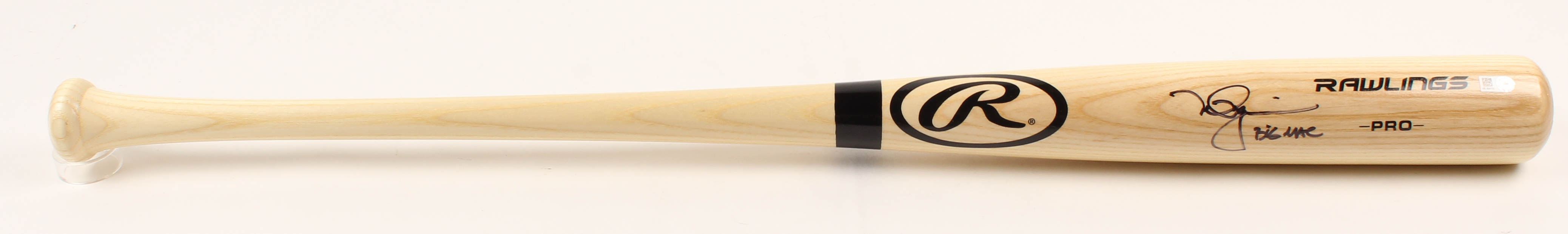 Mark McGwire Signed Rawlings Pro Baseball Bat Inscribed "Big Mac" (MLB Hologram) at PristineAuction.com Mark McGwire Signed Rawlings Pro Baseball Bat Inscribed "Big Mac" (MLB Hologram) at PristineAuction.com