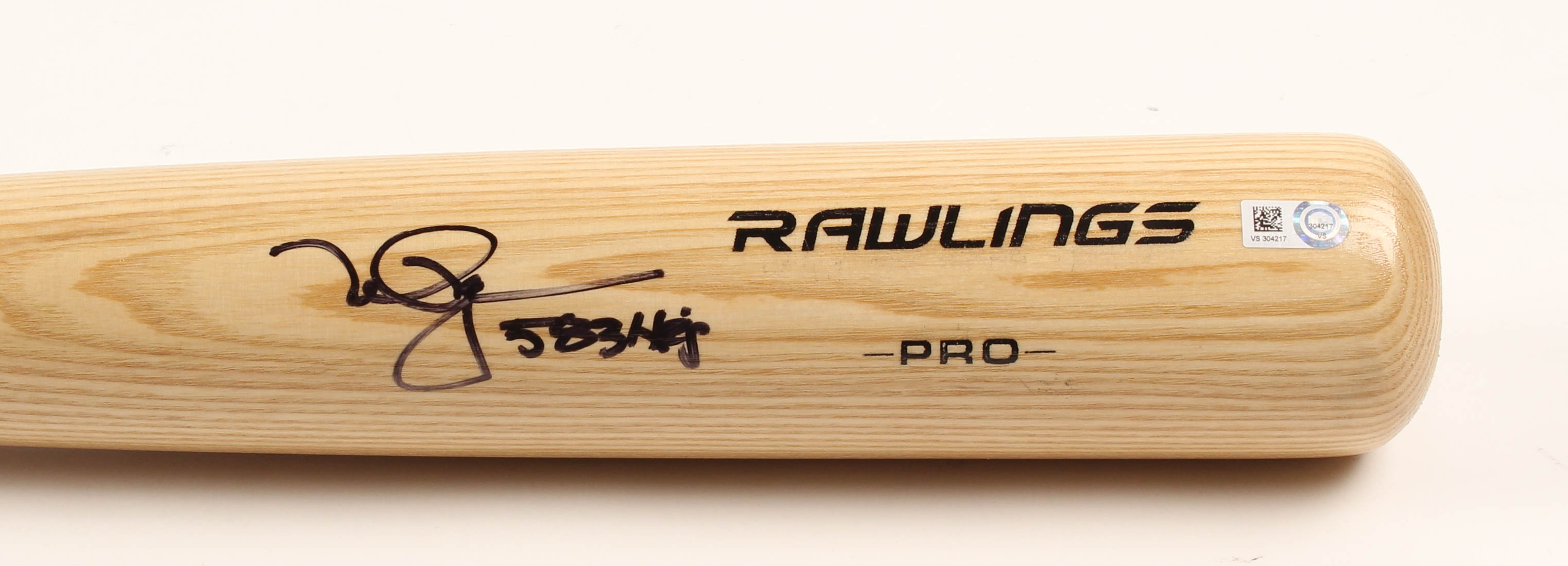 Mark McGwire Signed Rawlings Pro Baseball Bat Inscribed "583 HR's" (MLB Hologram) at PristineAuction.com Mark McGwire Signed Rawlings Pro Baseball Bat Inscribed "583 HR's" (MLB Hologram) at PristineAuction.com