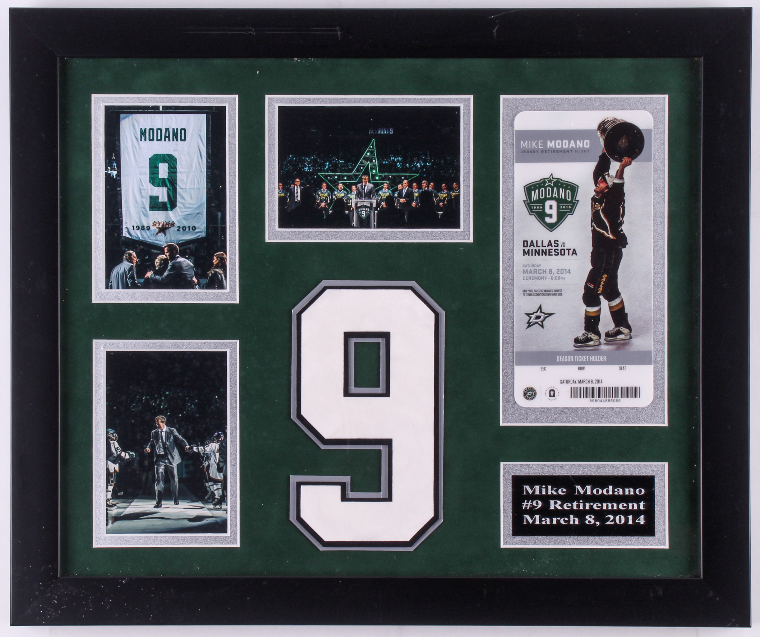 Mike Modano Stars 15x18 Custom Framed Ticket Display at PristineAuction.com Mike Modano Stars 15x18 Custom Framed Ticket Display at PristineAuction.com
