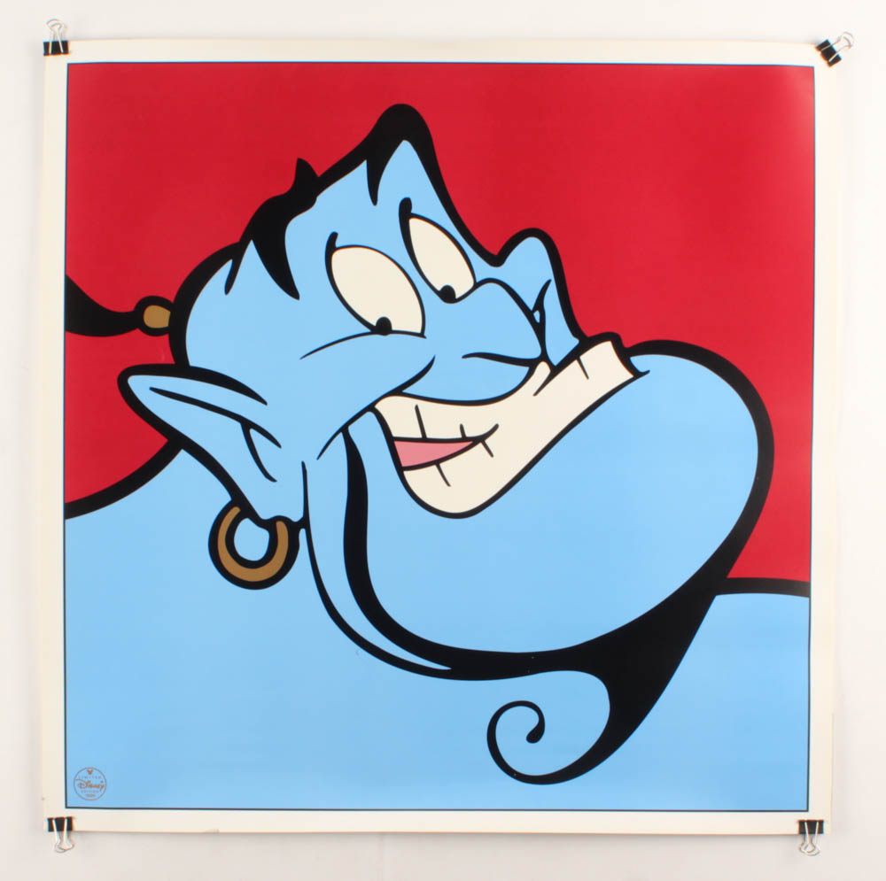 Lot of (3) 1997 Walt Disney LE 23.5x23.5 Lithographs with Winnie The Pooh, Tigger, & Genie at PristineAuction.com Lot of (3) 1997 Walt Disney LE 23.5x23.5 Lithographs with Winnie The Pooh, Tigger, & Genie at PristineAuction.com