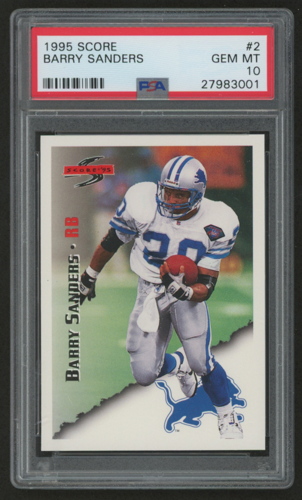 Barry Sanders 1995 Score 2 (PSA 10) Pristine Auction