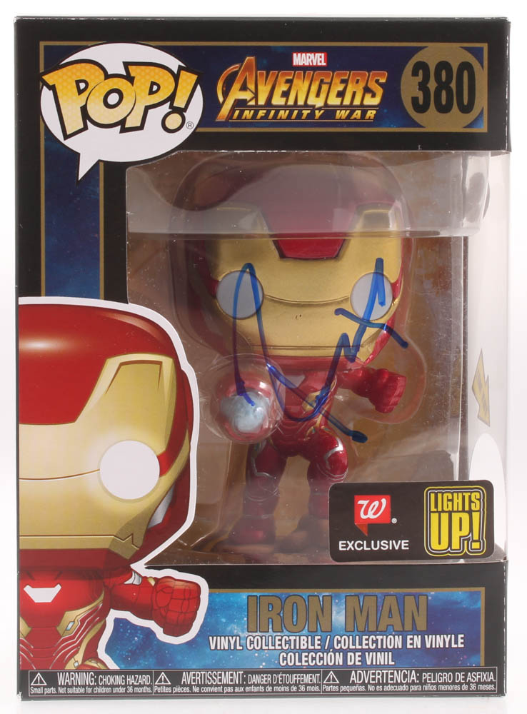 Robert Downey Jr. Signed Marvel "Avengers: Infinity War" Iron Man #380 Funko Pop! Vinyl Figure (PSA Hologram) at PristineAuction.com Robert Downey Jr. Signed Marvel "Avengers: Infinity War" Iron Man #380 Funko Pop! Vinyl Figure (PSA Hologram) at PristineAuction.com