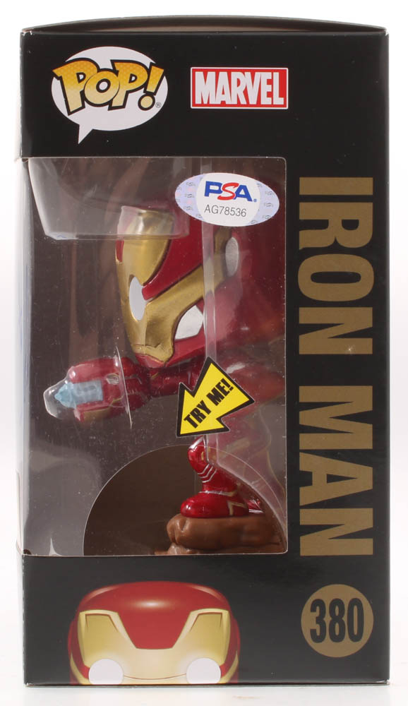 Robert Downey Jr. Signed Marvel "Avengers: Infinity War" Iron Man #380 Funko Pop! Vinyl Figure (PSA Hologram) at PristineAuction.com Robert Downey Jr. Signed Marvel "Avengers: Infinity War" Iron Man #380 Funko Pop! Vinyl Figure (PSA Hologram) at PristineAuction.com