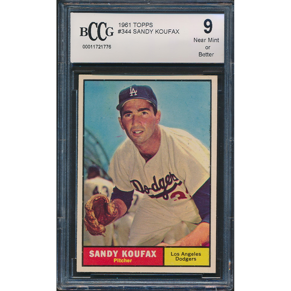 Sandy Koufax 1961 Topps #344 (BCCG 9) | Pristine Auction