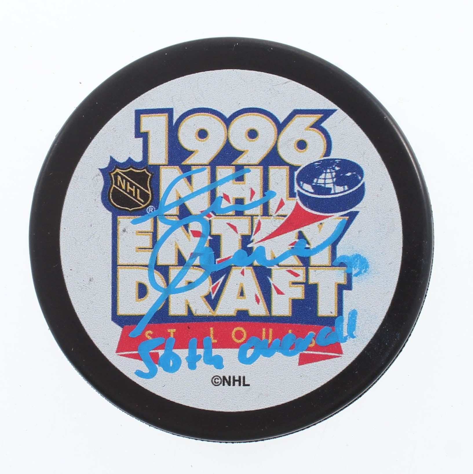 Zdeno Chara Signed Bruins Logo Hockey Puck Inscribed "56th Overall" (Chara COA) at PristineAuction.com Zdeno Chara Signed Bruins Logo Hockey Puck Inscribed "56th Overall" (Chara COA) at PristineAuction.com