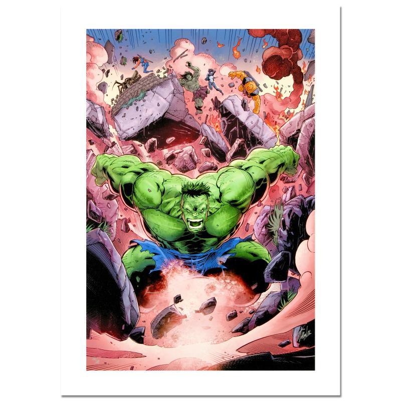 Marvel Comics Stan Lee Signed "Skaar: Son of Hulk #11" Numbered LE 15x22 Giclee on Canvas by Ron Lim (PA) at PristineAuction.com Marvel Comics Stan Lee Signed "Skaar: Son of Hulk #11" Numbered LE 15x22 Giclee on Canvas by Ron Lim (PA) at PristineAuction.com