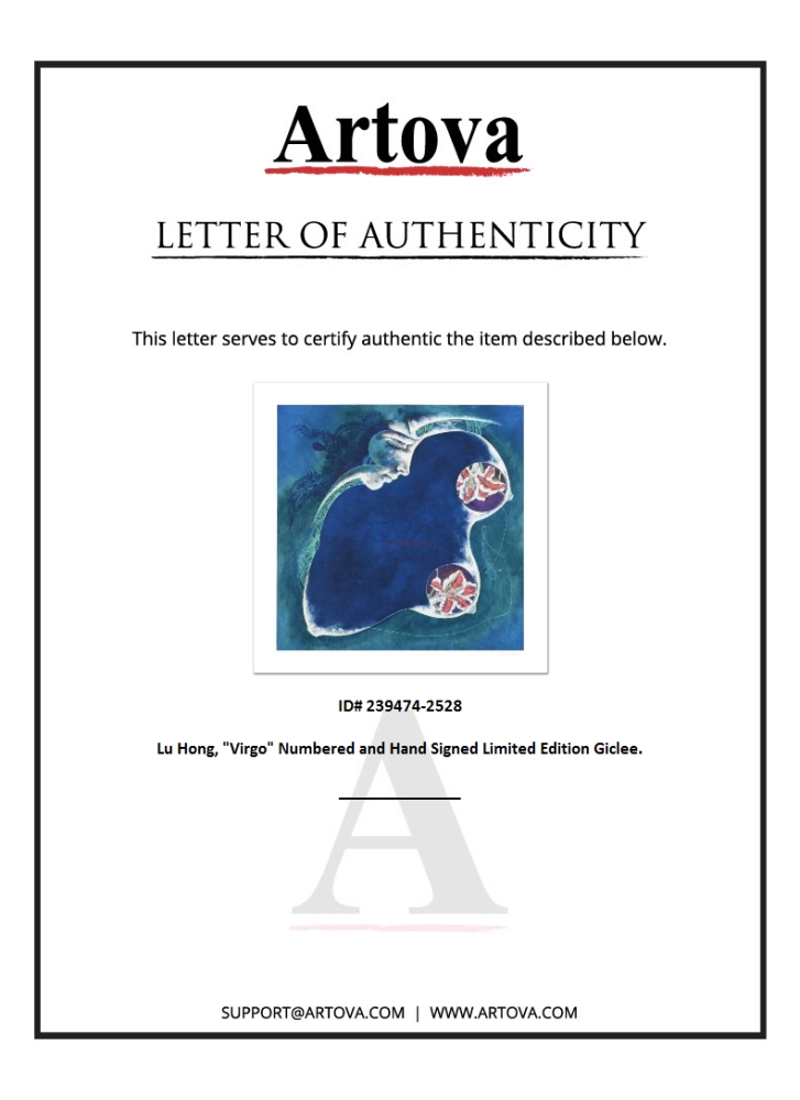 "Virgo" LE 24x24 Giclee on Paper by Lu Hong (Artova) at PristineAuction.com "Virgo" LE 24x24 Giclee on Paper by Lu Hong (Artova) at PristineAuction.com