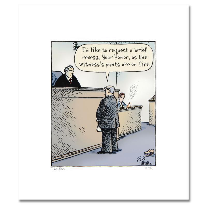 Bizarro "Pants on Fire" LE 12x10 Giclee on Paper by Dan Piraro (Artova) at PristineAuction.com Bizarro "Pants on Fire" LE 12x10 Giclee on Paper by Dan Piraro (Artova) at PristineAuction.com