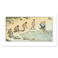 Bizarro "Evolution Trash" LE 8x15 Giclee on Paper by Dan Piraro (Artova) at PristineAuction.com