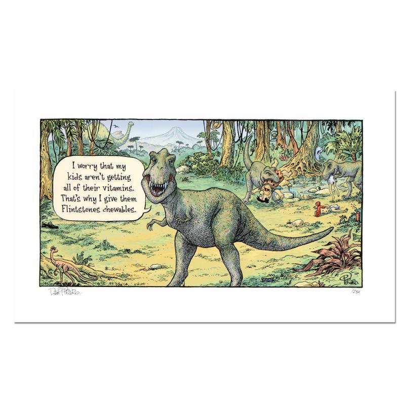 Bizarro "Flintstones" LE 8x15 Giclee on Paper by Dan Piraro (Artova) at PristineAuction.com Bizarro "Flintstones" LE 8x15 Giclee on Paper by Dan Piraro (Artova) at PristineAuction.com