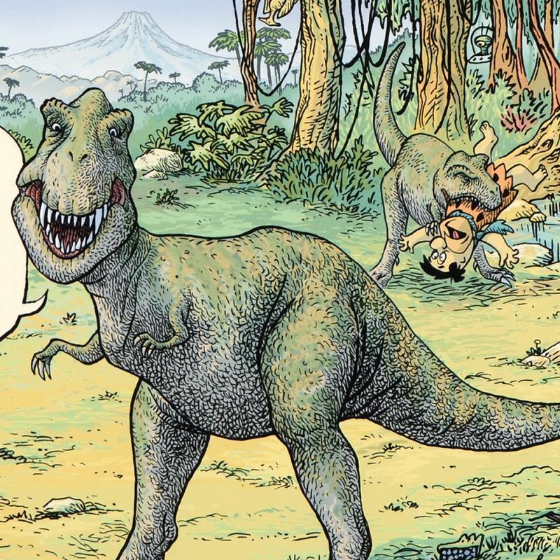 Bizarro "Flintstones" LE 8x15 Giclee on Paper by Dan Piraro (Artova) at PristineAuction.com Bizarro "Flintstones" LE 8x15 Giclee on Paper by Dan Piraro (Artova) at PristineAuction.com