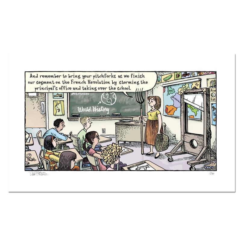 Bizarro "French Rev" LE 8x15 Giclee on Paper by Dan Piraro (Artova) at PristineAuction.com Bizarro "French Rev" LE 8x15 Giclee on Paper by Dan Piraro (Artova) at PristineAuction.com