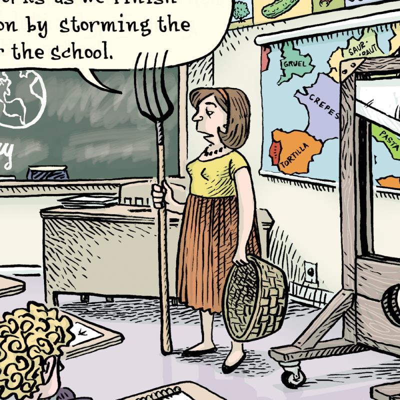 Bizarro "French Rev" LE 8x15 Giclee on Paper by Dan Piraro (Artova) at PristineAuction.com Bizarro "French Rev" LE 8x15 Giclee on Paper by Dan Piraro (Artova) at PristineAuction.com