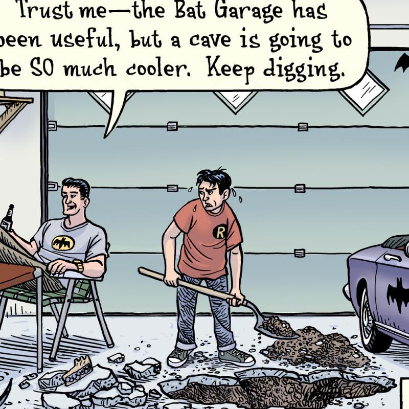 Bizarro "Early Batman" LE 8x15 Giclee on Paper by Dan Piraro (Artova) at PristineAuction.com Bizarro "Early Batman" LE 8x15 Giclee on Paper by Dan Piraro (Artova) at PristineAuction.com