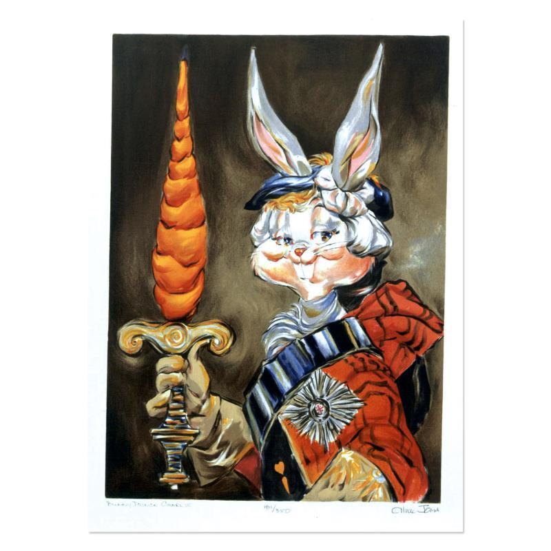 "Bunny Prince Charlie" LE 14x20 Stone Lithograph on Paper by Chuck Jones (Artova) at PristineAuction.com "Bunny Prince Charlie" LE 14x20 Stone Lithograph on Paper by Chuck Jones (Artova) at PristineAuction.com