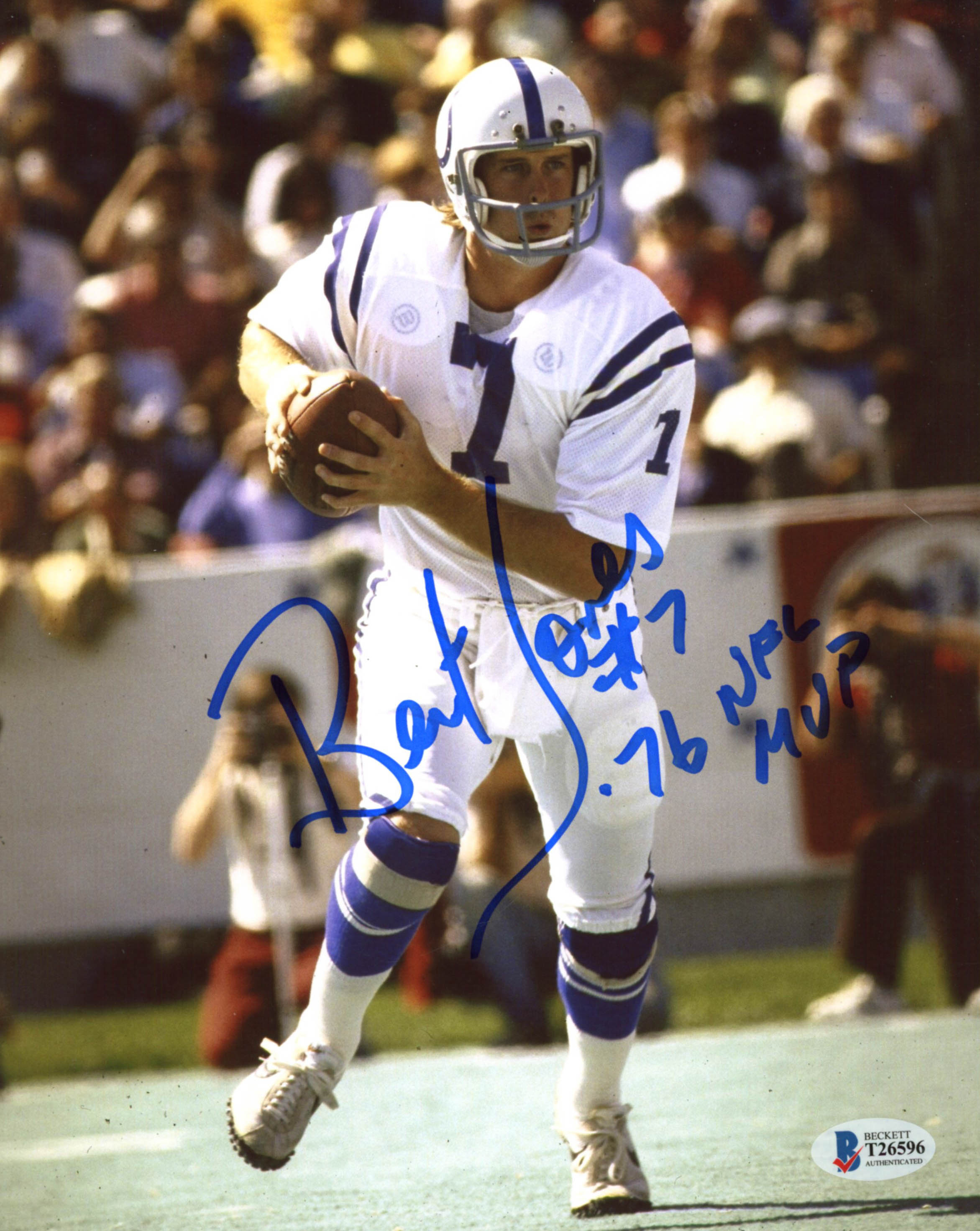 Bert Jones Signed Colts 8x10 Photo Inscribed "'76 NFL MVP" (Beckett COA) at PristineAuction.com Bert Jones Signed Colts 8x10 Photo Inscribed "'76 NFL MVP" (Beckett COA) at PristineAuction.com
