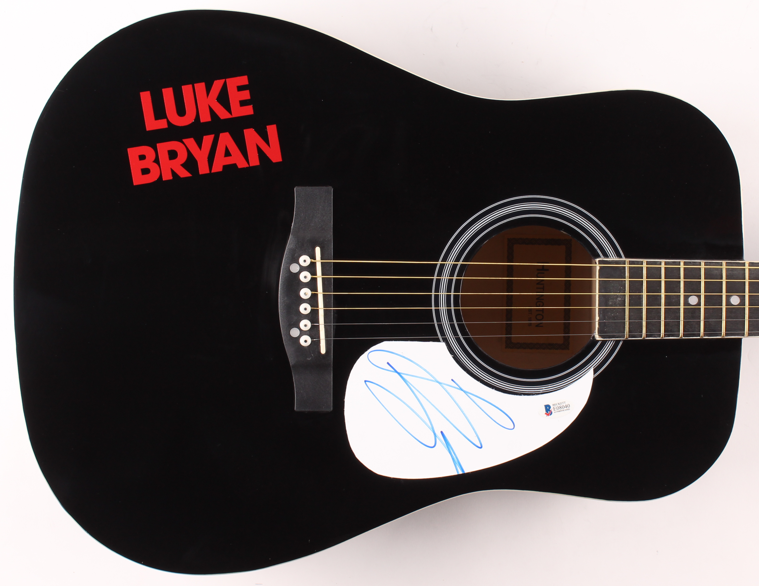 Luke Bryan Signed 41" Acoustic Guitar (Beckett COA) at PristineAuction.com Luke Bryan Signed 41" Acoustic Guitar (Beckett COA) at PristineAuction.com