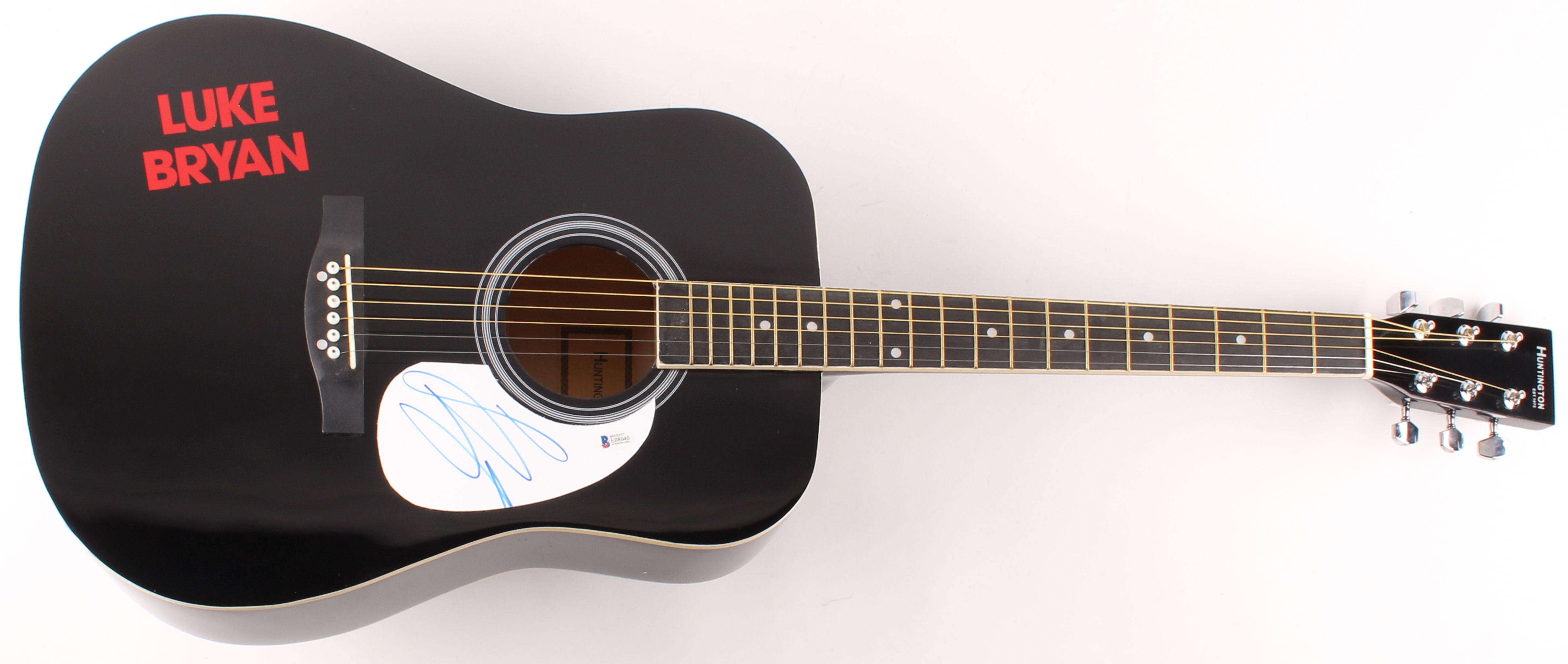Luke Bryan Signed 41" Acoustic Guitar (Beckett COA) at PristineAuction.com Luke Bryan Signed 41" Acoustic Guitar (Beckett COA) at PristineAuction.com
