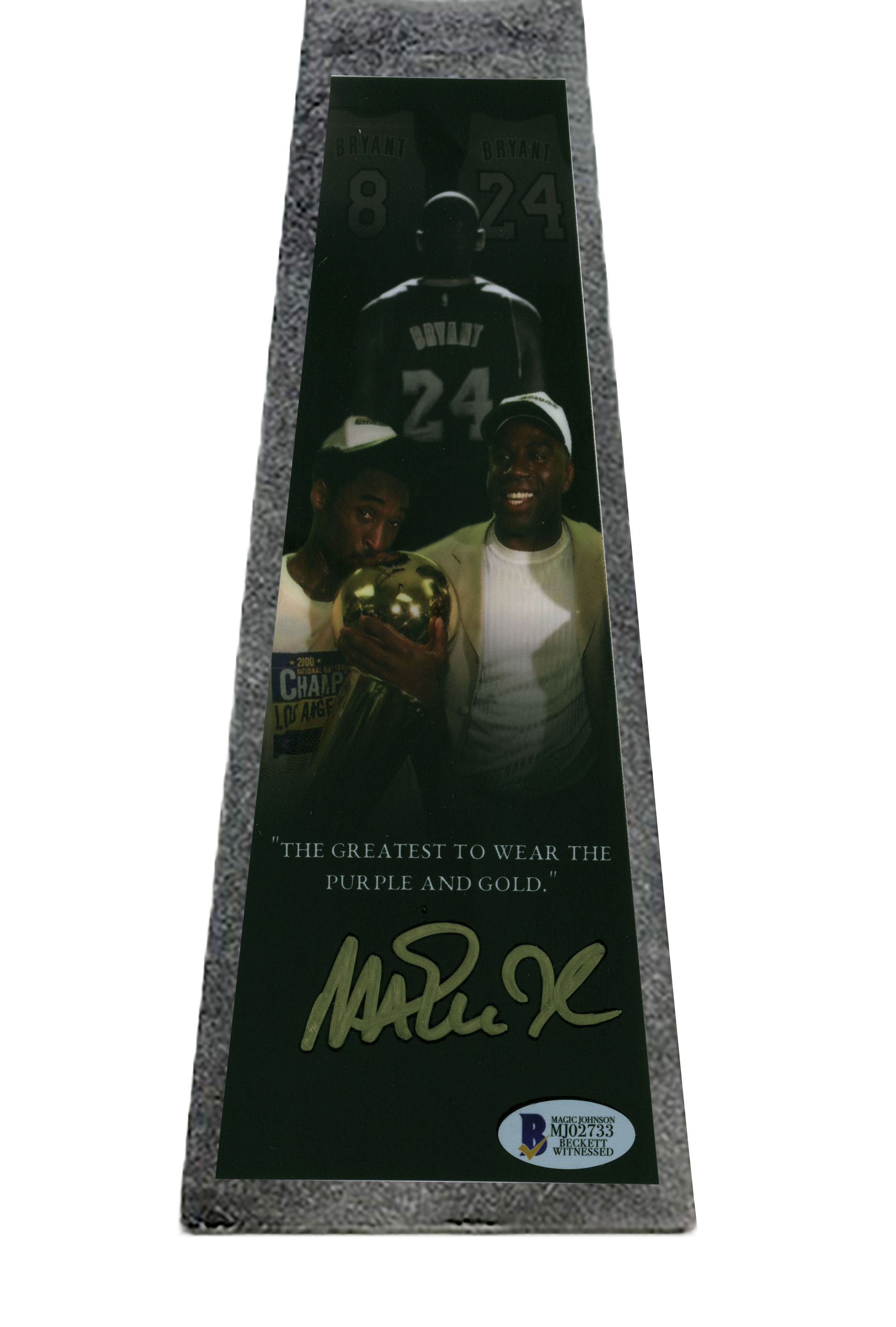 Magic Johnson Signed Lakers 14” Championship Basketball Trophy (Beckett COA) at PristineAuction.com Magic Johnson Signed Lakers 14” Championship Basketball Trophy (Beckett COA) at PristineAuction.com
