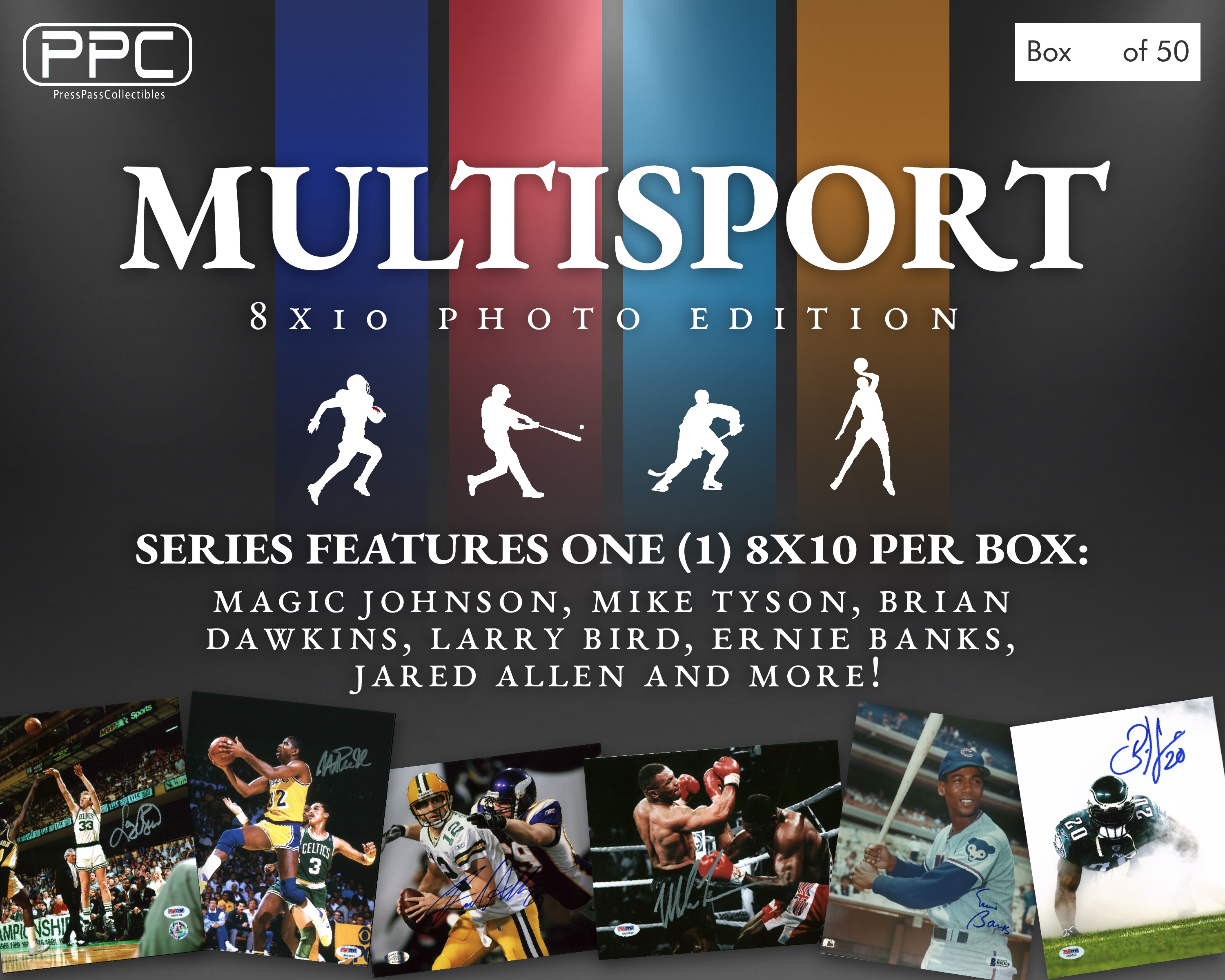 Press Pass Collectibles 2020 Multi-Sport 8x10 Mystery Box–Series 1 (Limited to 50) at PristineAuction.com Press Pass Collectibles 2020 Multi-Sport 8x10 Mystery Box–Series 1 (Limited to 50) at PristineAuction.com